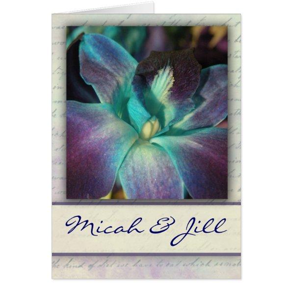 Create your own blue orchid design