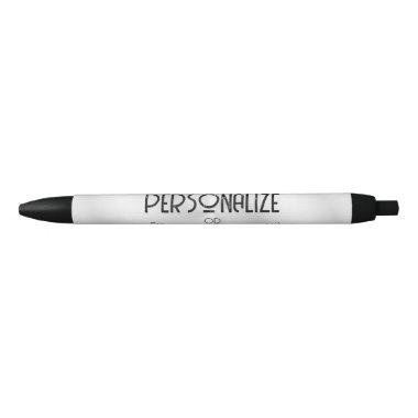 Create Your Own Custom Design Black Ink Pen