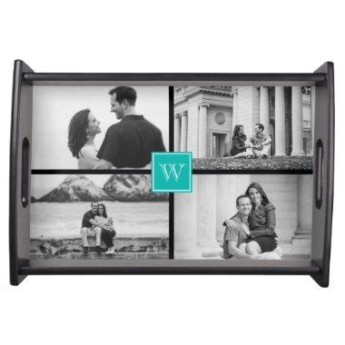 Create Your Own Customizable Wedding Photo Collage Serving Tray