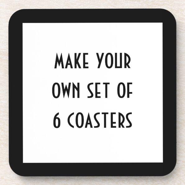 Create Your Own Drink Coaster