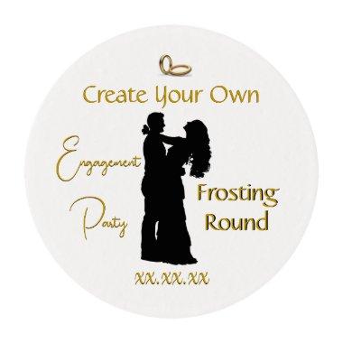 Create Your Own Engagement Party Edible Frosting Rounds