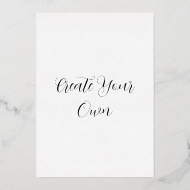 Create your own Foil Holiday