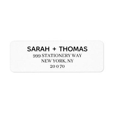 Create your own Guest Name and Address Sticker