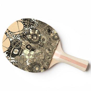 Create your own Urban infinity floral Camo Stylish Ping Pong Paddle