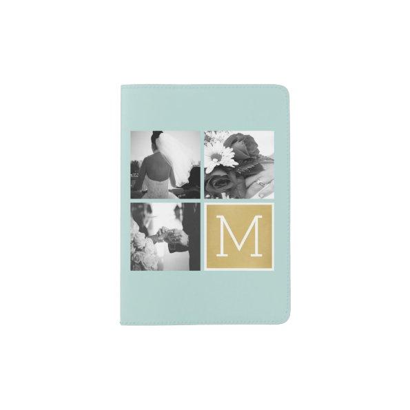 Create Your Own Wedding Photo Collage Monogram Passport Holder