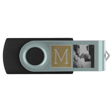 Create Your Own Wedding Photo Collage Monogram USB Flash Drive