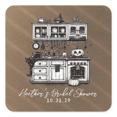 Creepy Kitchen  Square Sticker