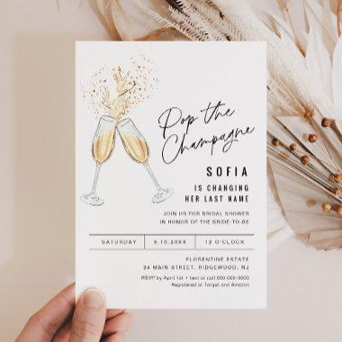 CRISTAL Champagne Bridal Shower Invitations