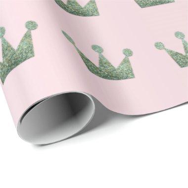 Crown Prince Princes Prince Mint Pink Wrapping Paper