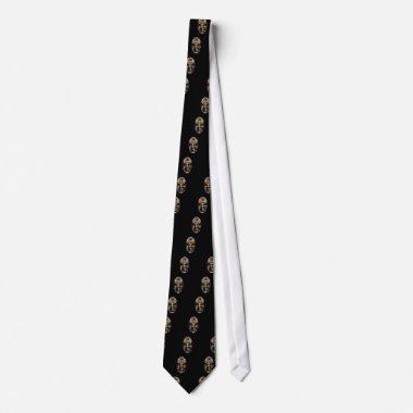 Crucifixion of Jesus stained glass window Neck Tie