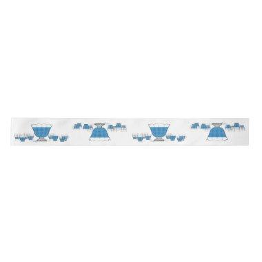 Crystal Punch Bowl Satin Ribbon