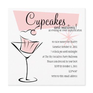 Cupcakes and Martinis! Invitations