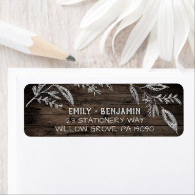 Curved Branches | Wooden Wedding Label
