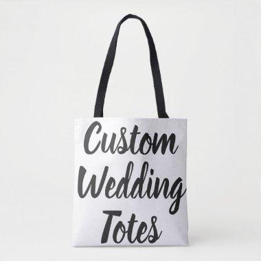 Custom All Over Print Wedding Tote Blank Template