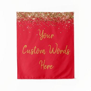 Custom Backdrop Anniversary Party Photo Booth Red