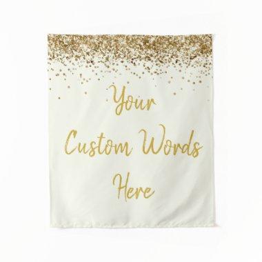 Custom Backdrop Anniversary Party Photobooth Ivory