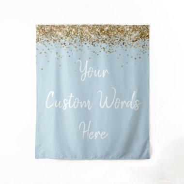 Custom Backdrop Birthday Party Photo Booth Blue