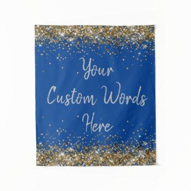 Custom Backdrop Birthday Party Photo Booth Blue