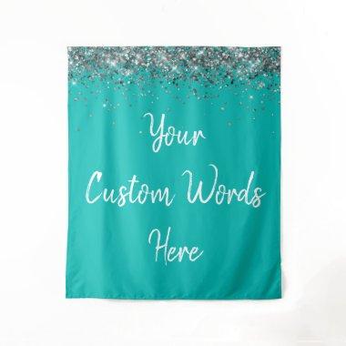 Custom Backdrop Birthday Party Photo Booth Blue