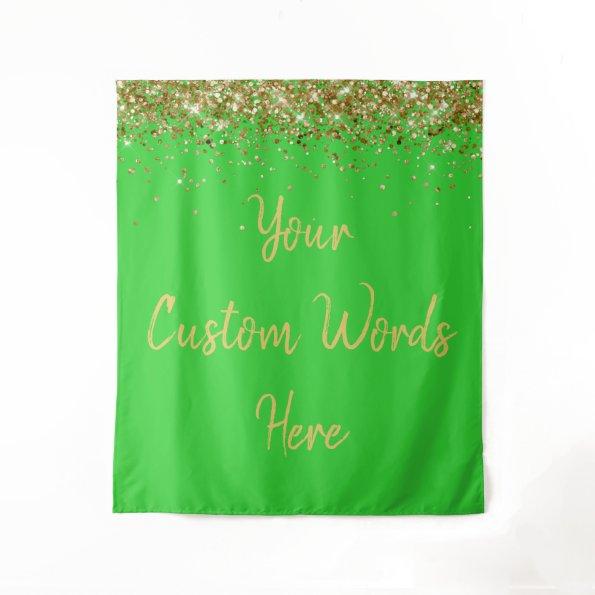 Custom Backdrop Birthday Party Photo Booth Lime