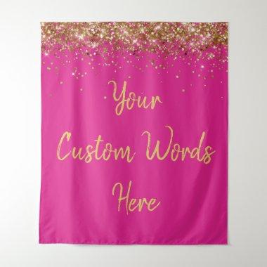 Custom Backdrop Birthday Party Photo Booth Pink
