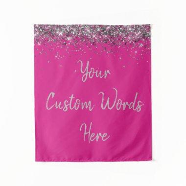 Custom Backdrop Birthday Party Photo Booth Pink