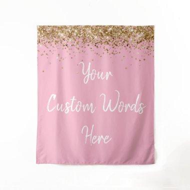 Custom Backdrop Birthday Party Photo Booth Pink