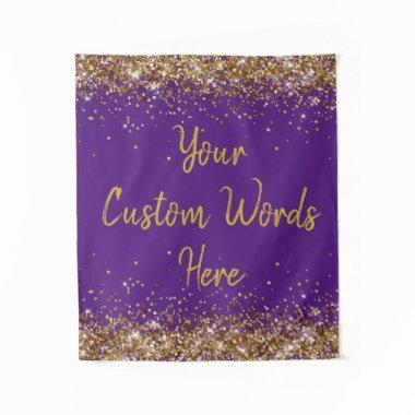 Custom Backdrop Birthday Party Photo Booth Purple