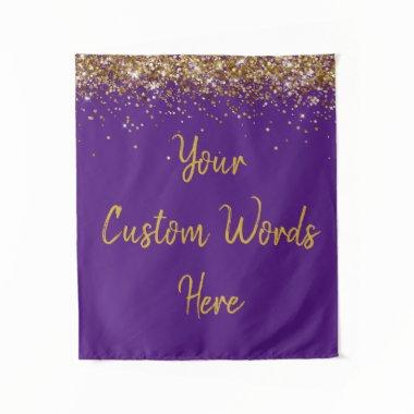 Custom Backdrop Birthday Party Photo Booth Purple