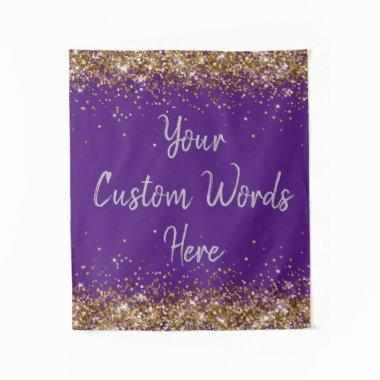Custom Backdrop Birthday Party Photo Booth Purple