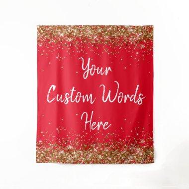 Custom Backdrop Birthday Party Photo Booth Red