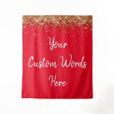 Custom Backdrop Birthday Party Photo Booth Red