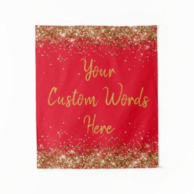 Custom Backdrop Birthday Party Photo Booth Red