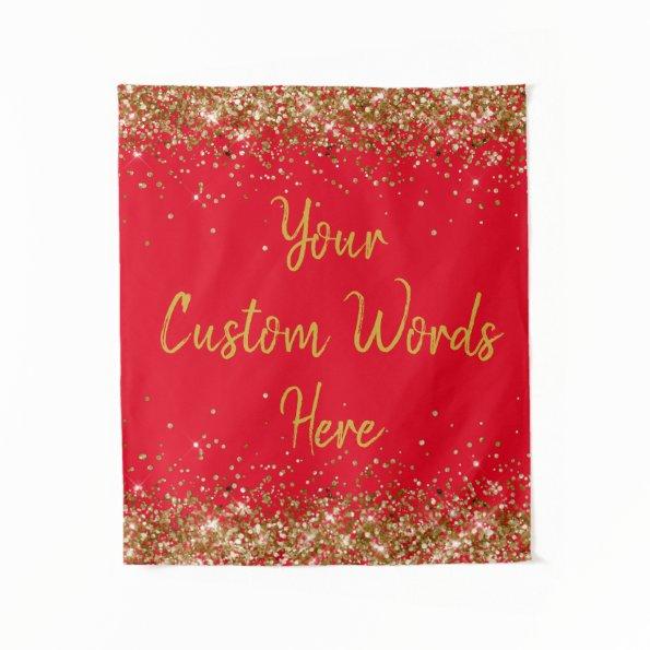 Custom Backdrop Birthday Party Photo Booth Red