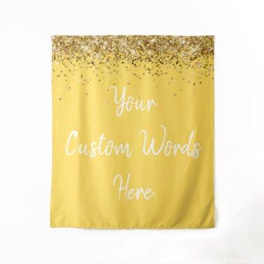 Custom Backdrop Birthday Party Photo Booth Yellow