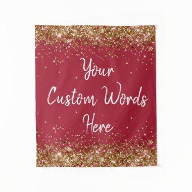 Custom Backdrop Birthday Party Photobooth Burgundy