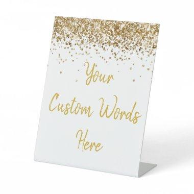 Custom Birthday Party Personalized Your Text Here Pedestal Sign