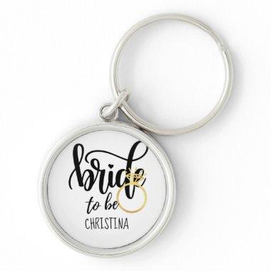 Custom Branded Bride-to-Be Bachelorette Bridal Keychain