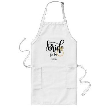 Custom Branded Bride-to-Be Bachelorette Bridal Long Apron