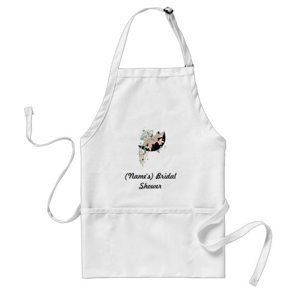 Custom Bridal Shower Apron-Use as guestbook! Adult Apron