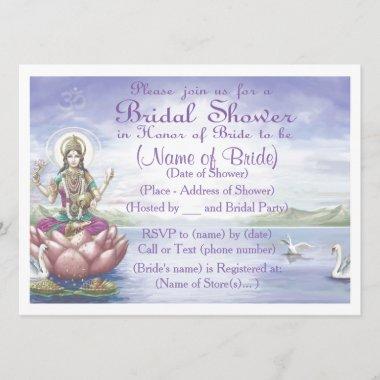 Custom Bridal Shower Invitations Hindu / Yoga style
