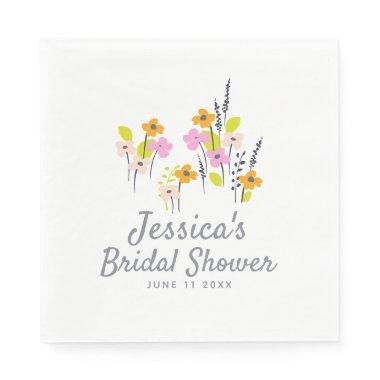 Custom  Rustic Garden Wildflowers Napkins