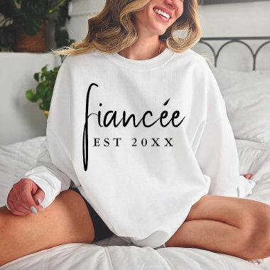 Custom Bride Engagement Gift Personalized Fiancee Sweatshirt