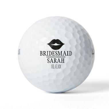Custom Bridesmaid Wedding Golf Balls