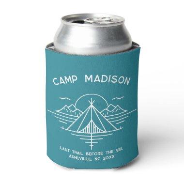 Custom Camp Bachelorette Party Favors Hiking Can Cooler