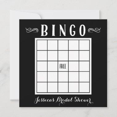 Custom Color Shower Bingo Invitations Game