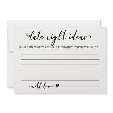 Custom Date Night Ideas Invitations Bridal Shower Game