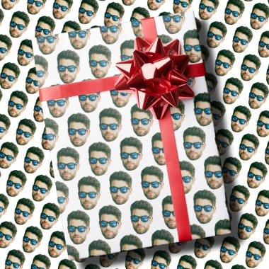 Custom Face Head Wedding  Party Face Wrapping Paper