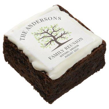 Custom Family Reunion Genealogy Tree Brownie