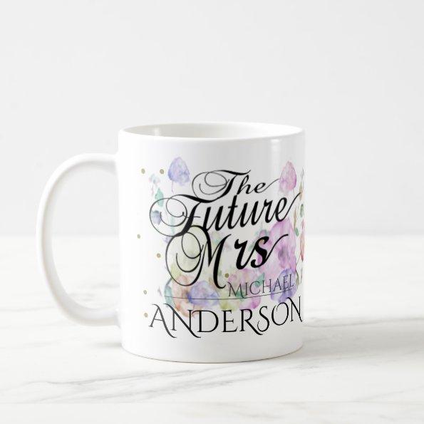 Custom Future Mrs Calligraphy Coffee Mug